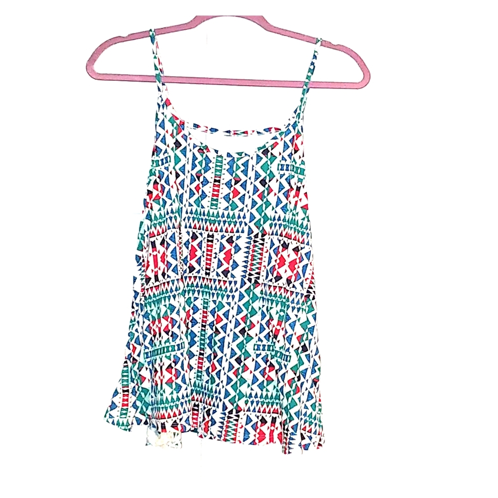 Flowy Aztec Lacey Tank